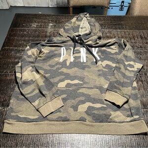 Victoria’s Secret PINK hoodie camo sweatshirt.